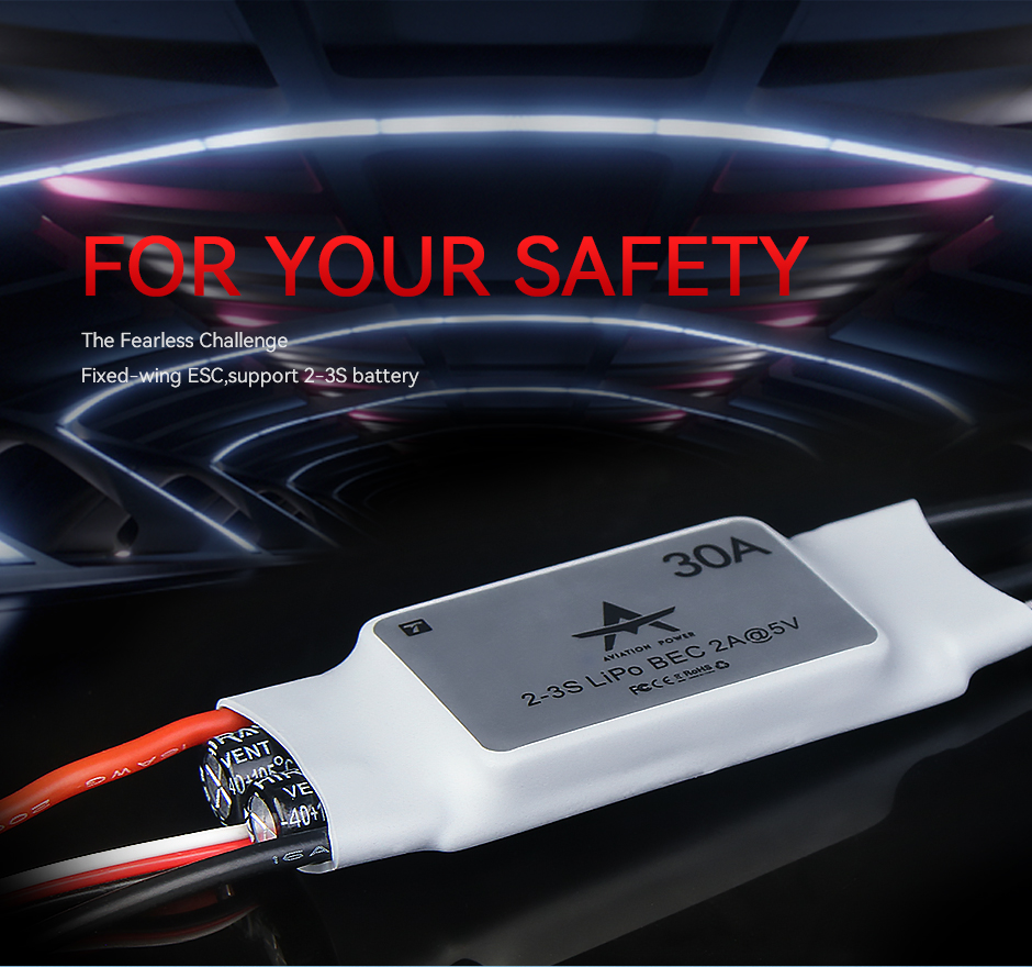 T-Motor AT 30A 2-3S Sabit Kanat Model ESC — Üretici detay görselleri 1