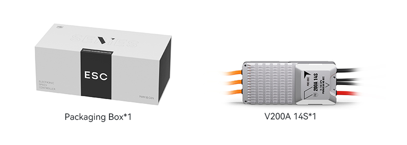 T-Motor V200A 14S — Teknik çizimler ve performans grafikleri 2
