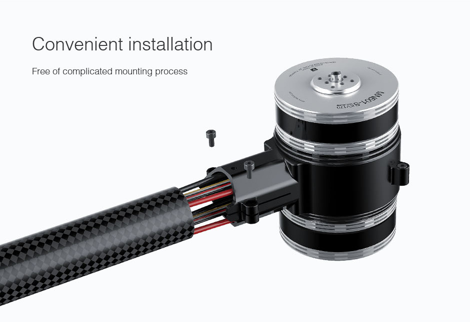 T-Motor X-701 Tahrik Seti Coaxial Serisi (Entegre Tahrik Sistemi ) Alpha 80A — MN701-S KV135+Alpha 80A HV Round / CCW — Üretici detay görselleri 6