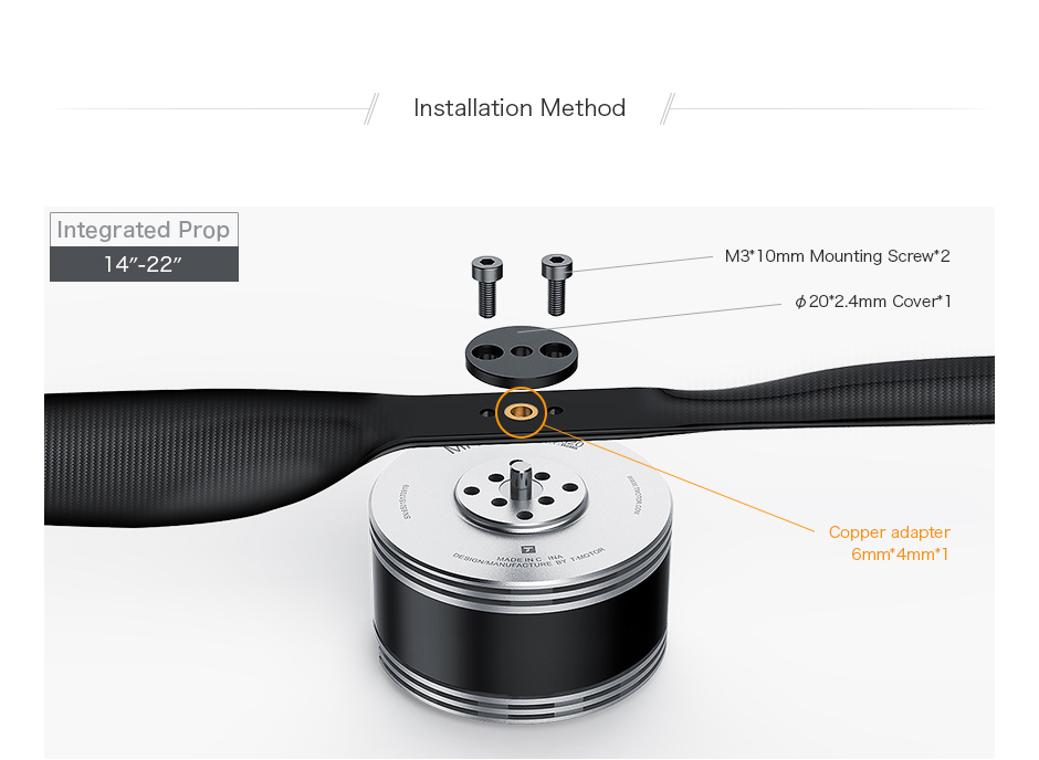 T-Motor MN505-S IP45 Navigator Type UAV Multi-Motor KV320 — Manufacturer product details 8