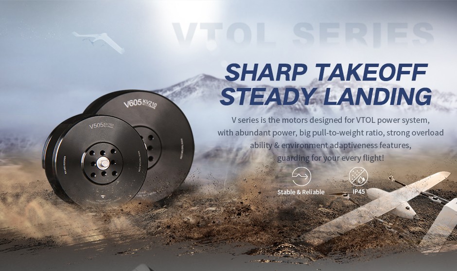 T-Motor V605 12S Vtol Fırçasız Drone Motoru KV210 — Üretici detay görselleri 1