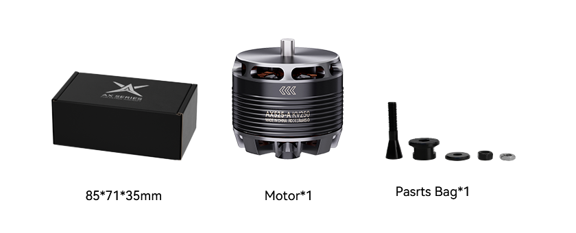 T-Motor AX525-A — Teknik çizimler ve performans grafikleri 2