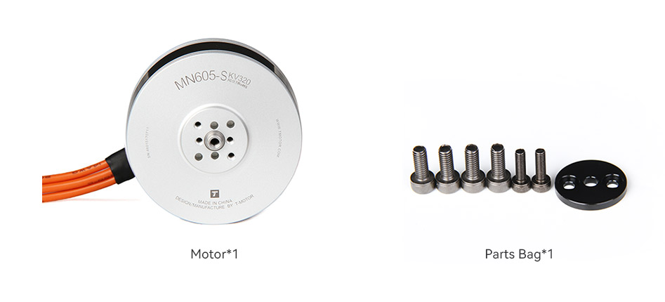 T-Motor MN605-S IP45 Çok Rotorlu Sabit Kanat İHA Motoru KV170 2 Adet / Set — Teknik çizimler ve performans grafikleri 4
