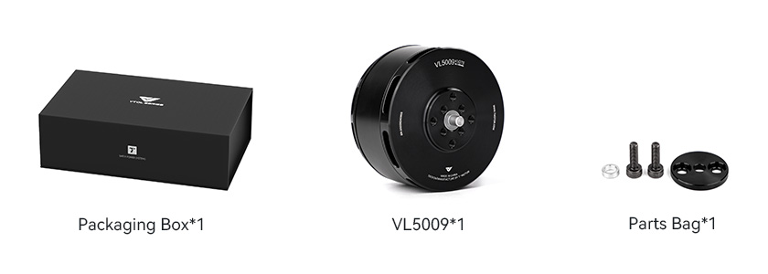 T-Motor VL5009 — Teknik çizimler ve performans grafikleri 2