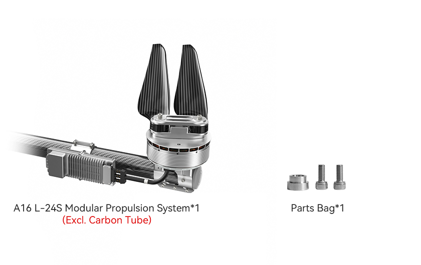 T-Motor A16L-24S — A16 L-24S KV35+24S FOC 260A+EFZ63 — Teknik çizimler ve performans grafikleri 3