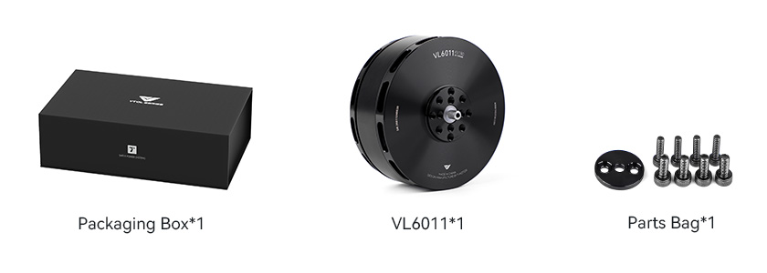 T-Motor VL6011 — Teknik çizimler ve performans grafikleri 2