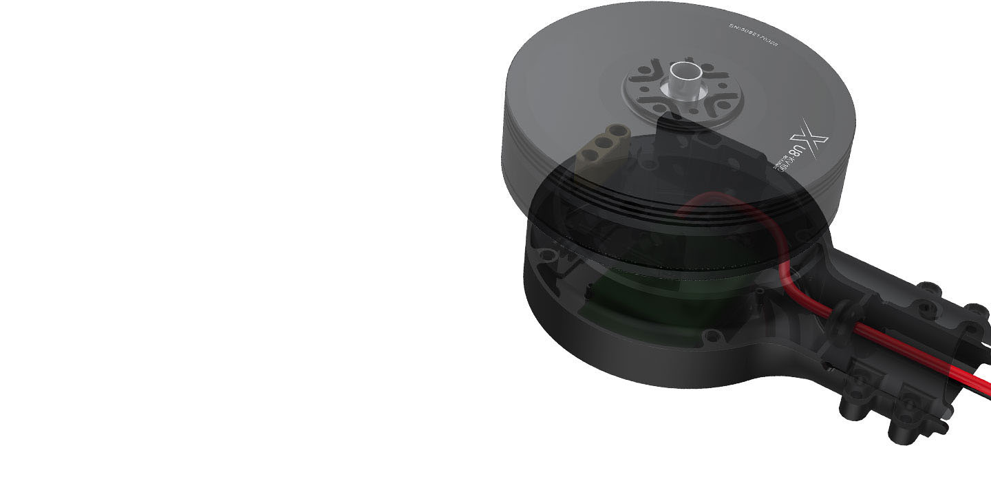 T-Motor XU8-X Tahrik Seti Serisi 6S/12S (Entegre Tahrik Sistemi）İHA Motoru — XU8 KV100+Alpha 60A 12S V1.2 / CCW — Üretici detay görselleri 5