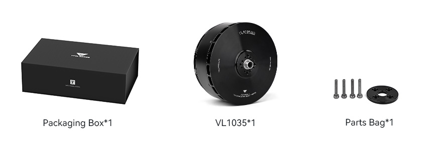 T-Motor VL1035 — Teknik çizimler ve performans grafikleri 2