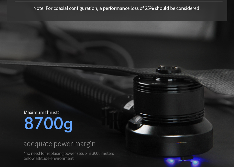 T-Motor V505 12S Vtol Drone Power KV260 — Üretici detay görselleri 3