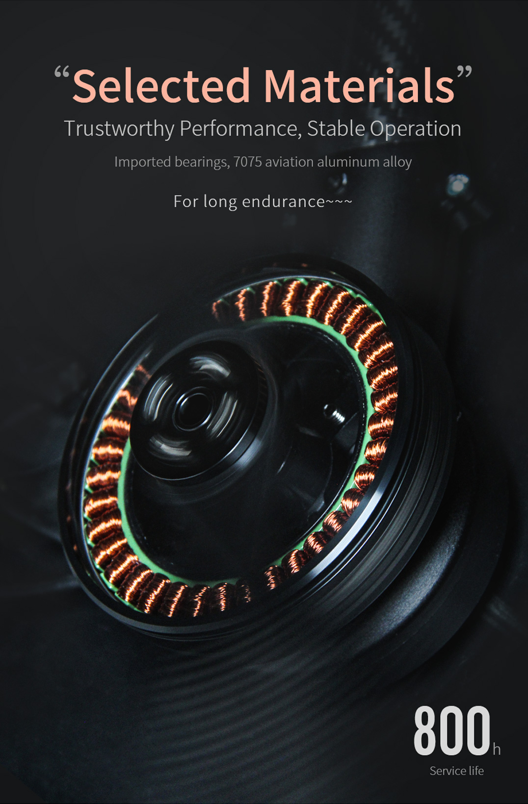 T-Motor MN8012 Antigravity Çok Rotorlu VTOL İHA Motoru KV100 — Üretici detay görselleri 3