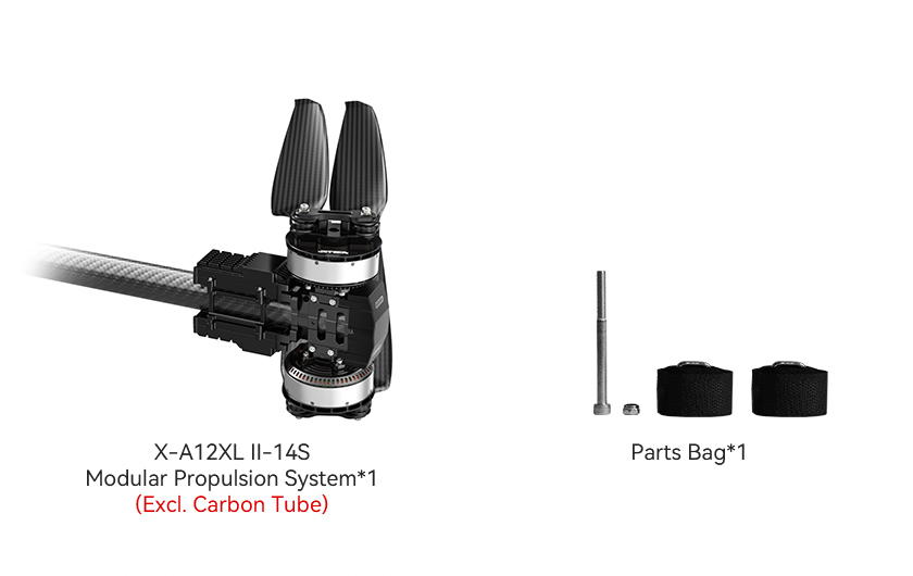 T-Motor X-A12XL II-14S — X-A12XL II-14S KV74+14S FOC 200A — Teknik çizimler ve performans grafikleri 3