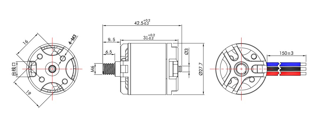 T-Motor Airgear 450Ⅱ Tahrik Seti Çok Rotorlu İHA Power — Teknik çizimler ve performans grafikleri 1