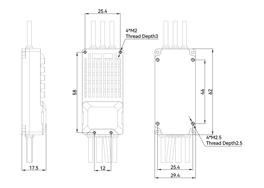 T-Motor V40A 14S — Teknik çizimler ve performans grafikleri 1