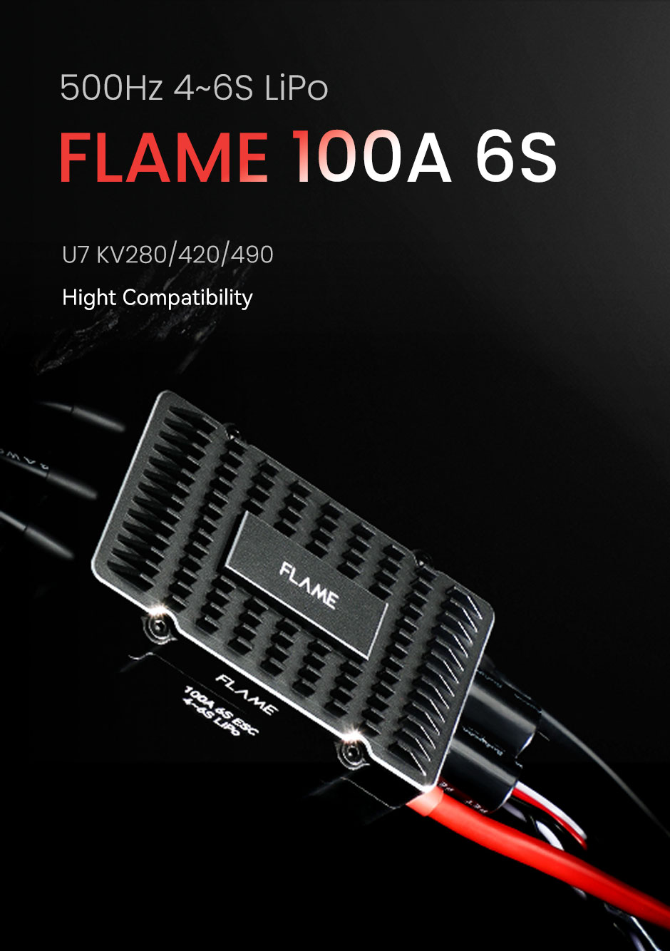 T-Motor FLAME 100A 6S Çok Rotorlu İHA ESC — Üretici detay görselleri 1