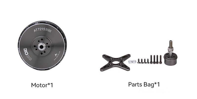 T-Motor AT7215 30CC VTOL İHA Sabit Kanat Aircraft Long Shaft Motoru KV220 — Teknik çizimler ve performans grafikleri 2