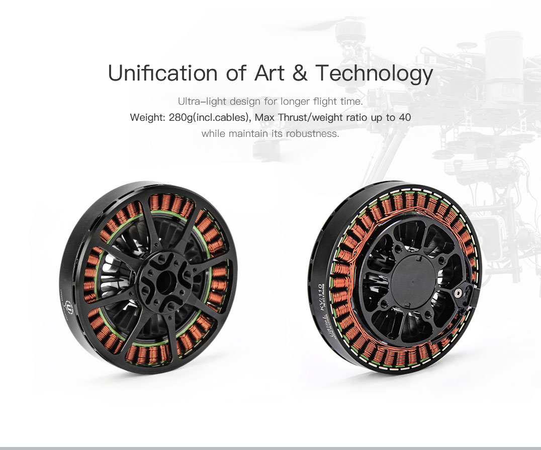 T-Motor U8 Lite L Efficiency Çok Rotorlu İHA Motoru KV110 — Üretici detay görselleri 2