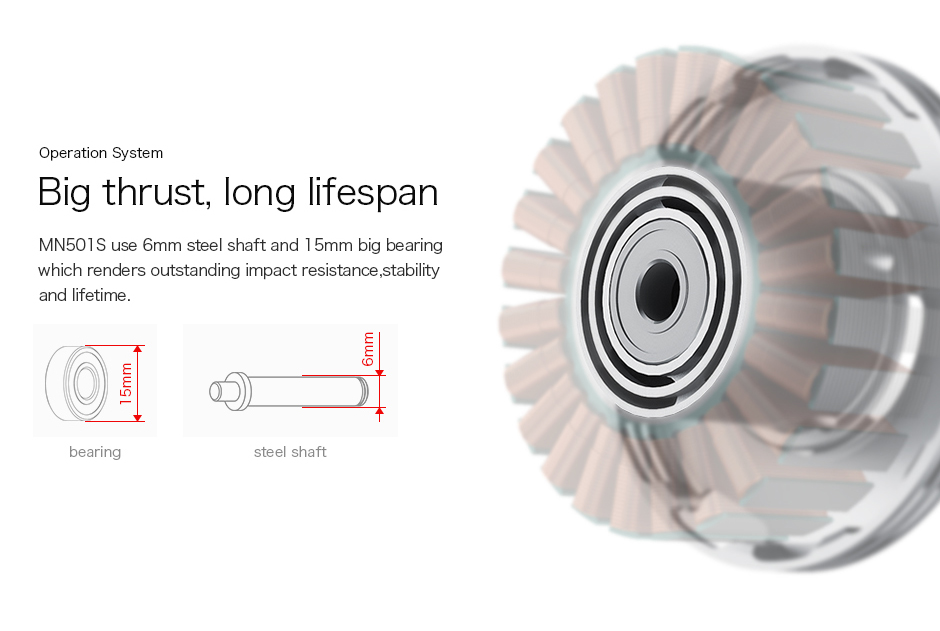 T-Motor MN501-S IP45 Çok Rotorlu Sabit Kanat İHA Motoru KV240 — Üretici detay görselleri 6