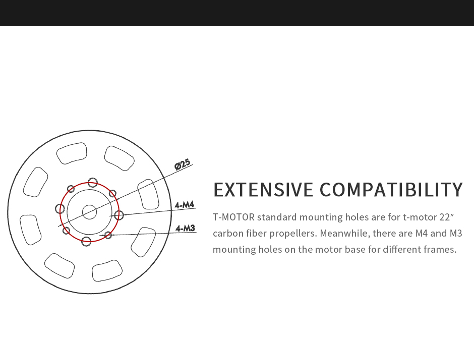 T-Motor P60 Pimsiz Tarımsal İHA Motoru KV170 — Üretici detay görselleri 5