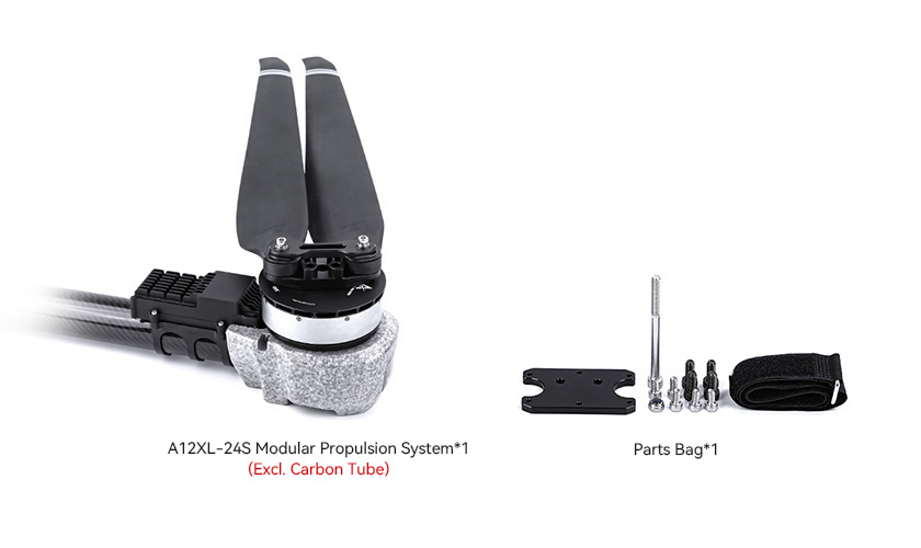 T-Motor A12XL-24S — A12XL KV48+24S FOC 120A — Teknik çizimler ve performans grafikleri 3