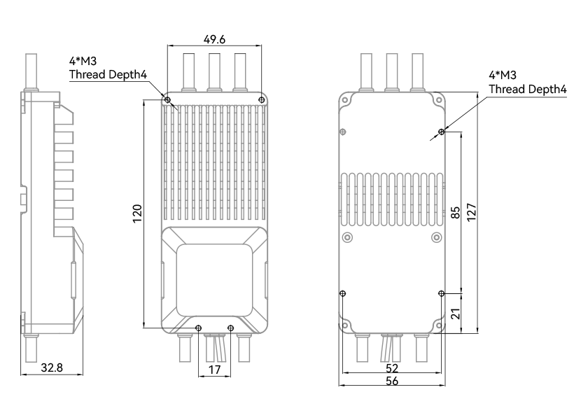 T-Motor V200A 14S — Teknik çizimler ve performans grafikleri 1
