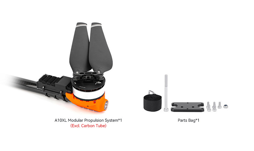 T-Motor A10XL — A10XL KV130+14S FOC 200A+MF3628P — Teknik çizimler ve performans grafikleri 3