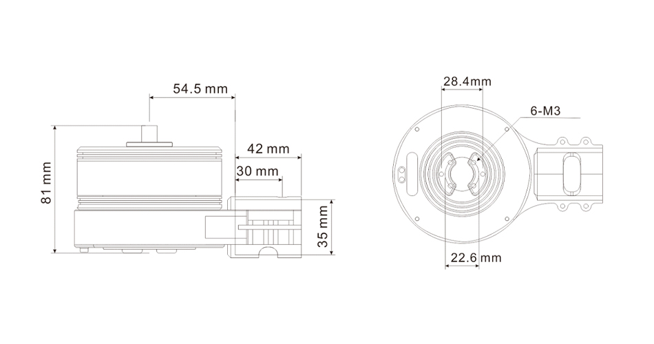 T-Motor P80-X Tahrik Seti X-Tarımsal Serisi (Entegre Tahrik Sistemi ) İHA Motoru — P80 KV100+Alpha 80A HV / CW — Teknik çizimler ve performans grafikleri 1