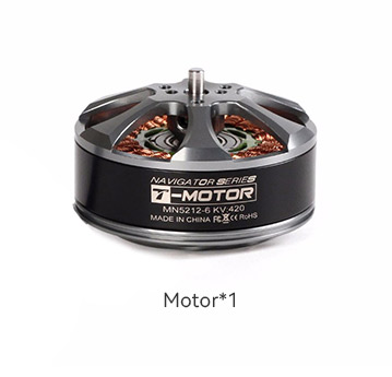 T-Motor MN5212 Multirotor Fixed Wing UAV Motor KV340 — Technical drawings and performance charts 2
