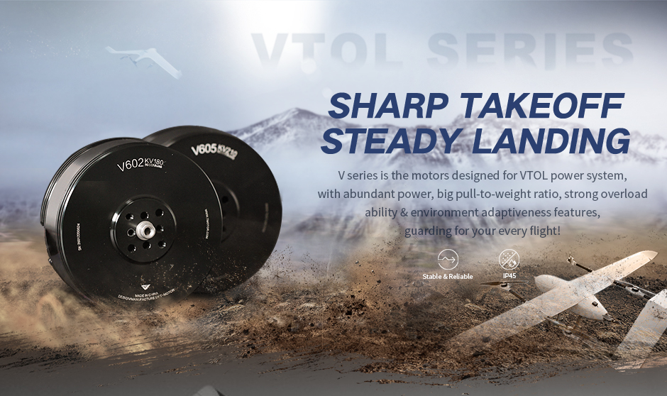 T-Motor V602 12S Vtol Brushless Drone Motor KV180 — Manufacturer product details 1