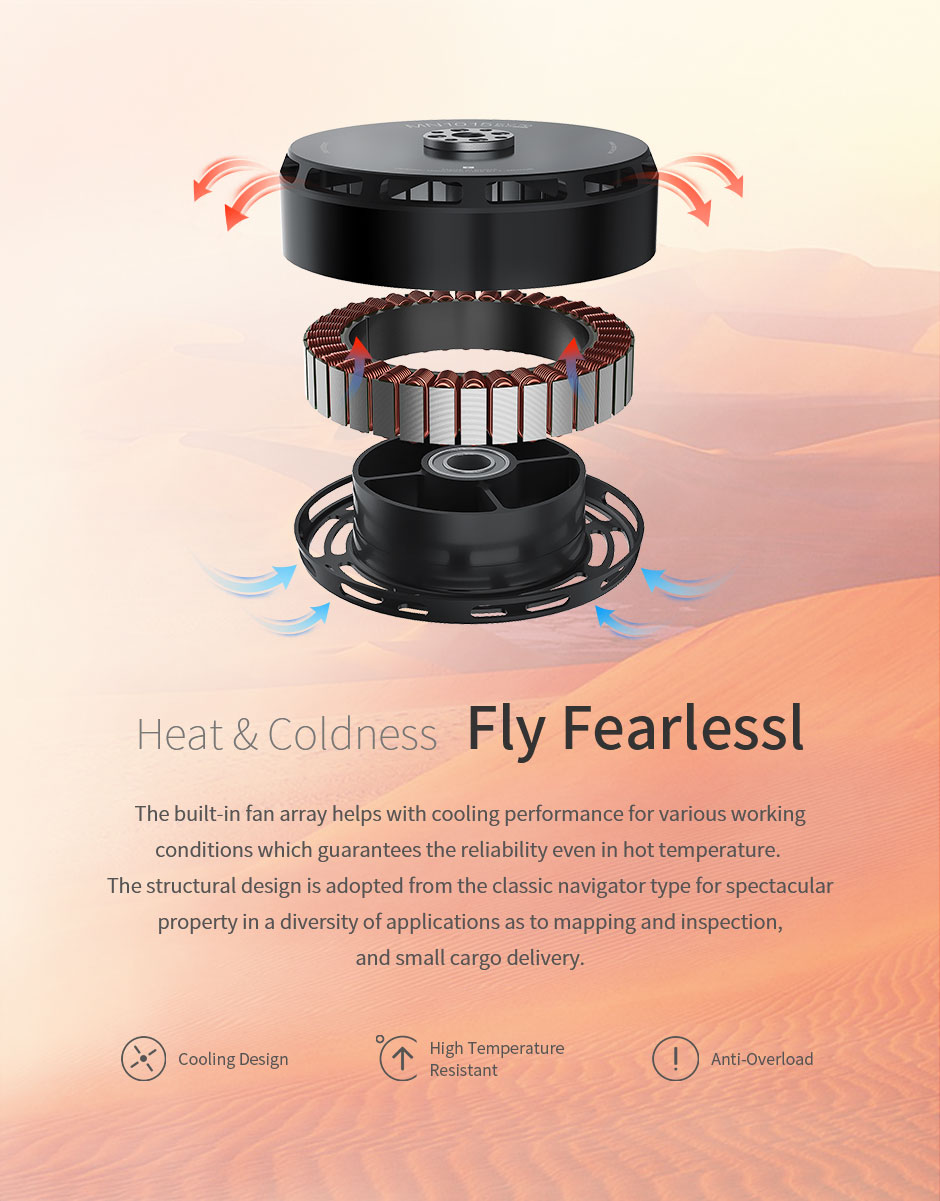 T-Motor MN1015 Multirotor Fixed Wing UAV Motor KV70 — Manufacturer product details 2
