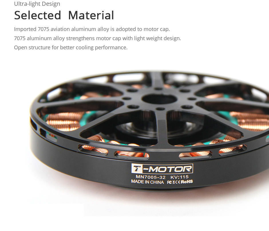 T-Motor MN7005 Antigravity Type 6-12S UAV Motor KV115 — Manufacturer product details 3