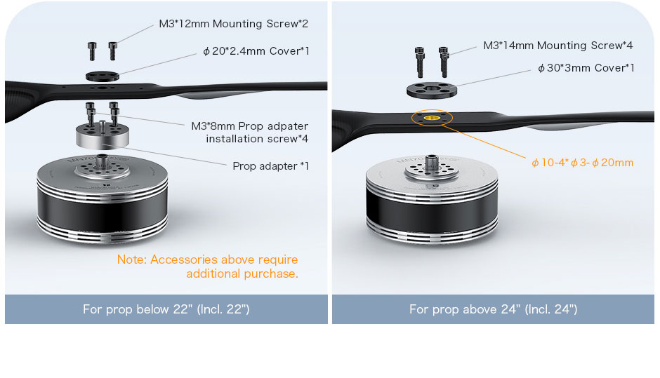 T-Motor MN705-S IP45 Multirotor Fixed Wing UAV Motor KV125 2PCS/SET — Manufacturer product details 8