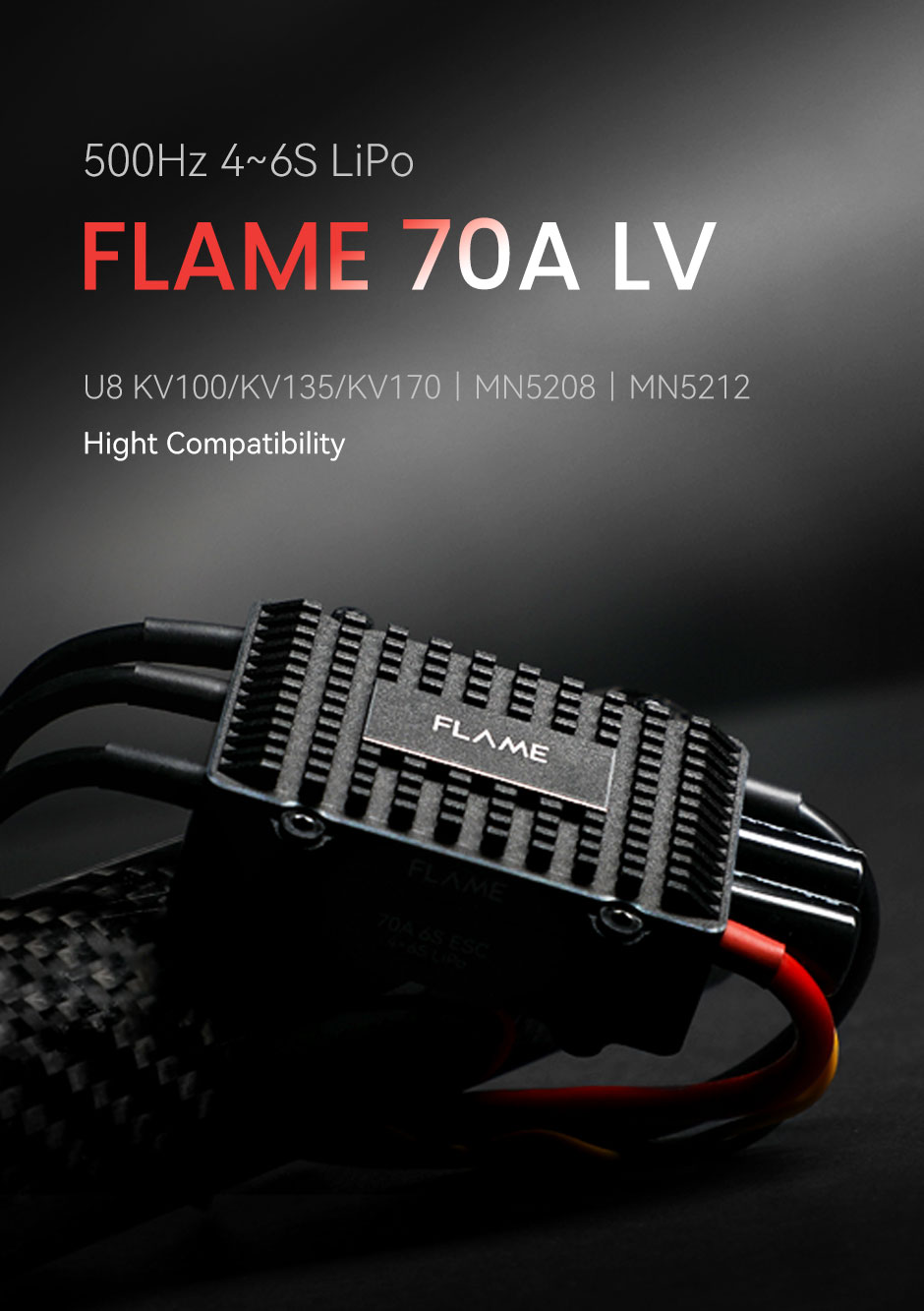 T-Motor FLAME 70A 6S Multi-Rotor Drone ESC 4-6S Controller — Manufacturer product details 1