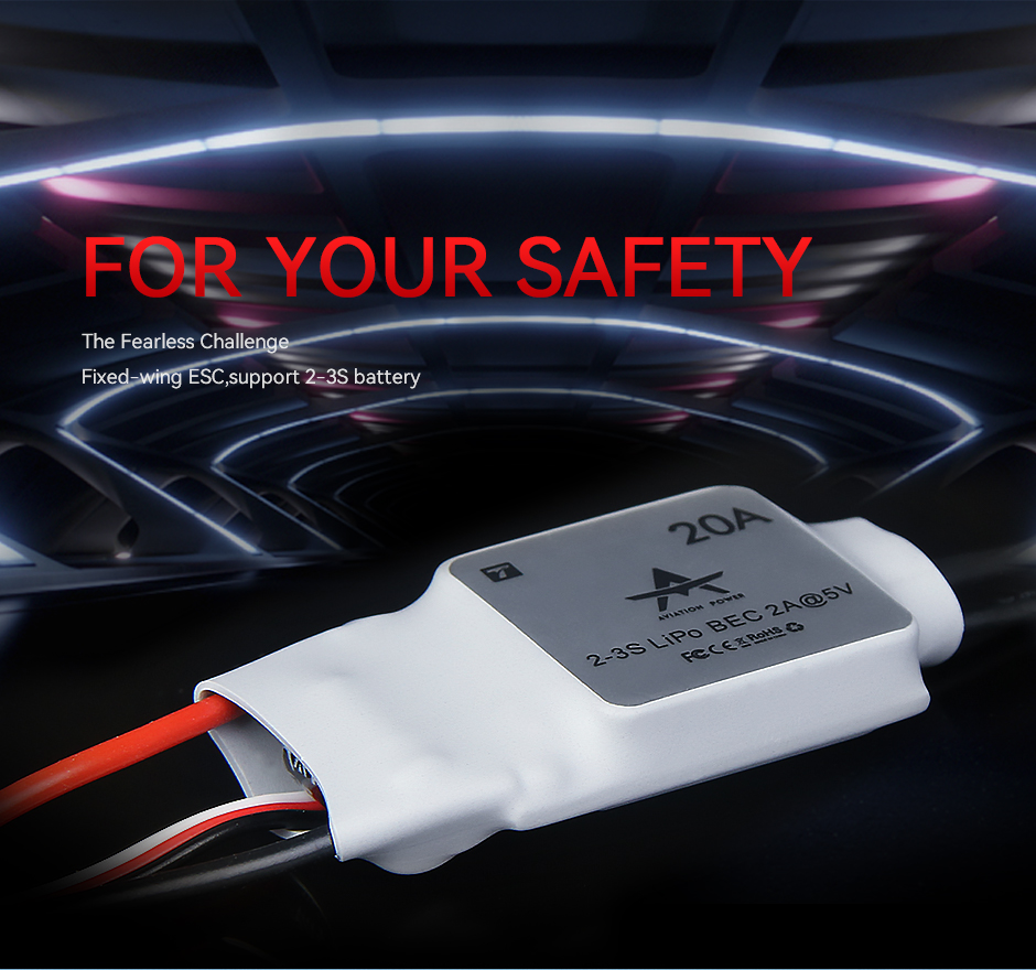 T-Motor AT20A 2-3S Fixed Wing Airplane ESC — Manufacturer product details 1
