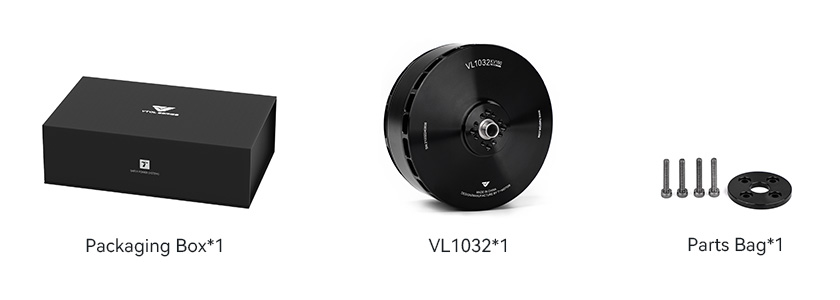 T-Motor VL1032 — Teknik çizimler ve performans grafikleri 2