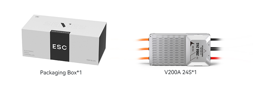 T-Motor V200A 24S — Teknik çizimler ve performans grafikleri 2