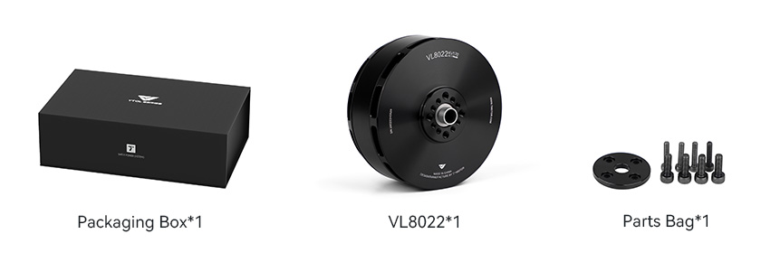 T-Motor VL8022 — Teknik çizimler ve performans grafikleri 2