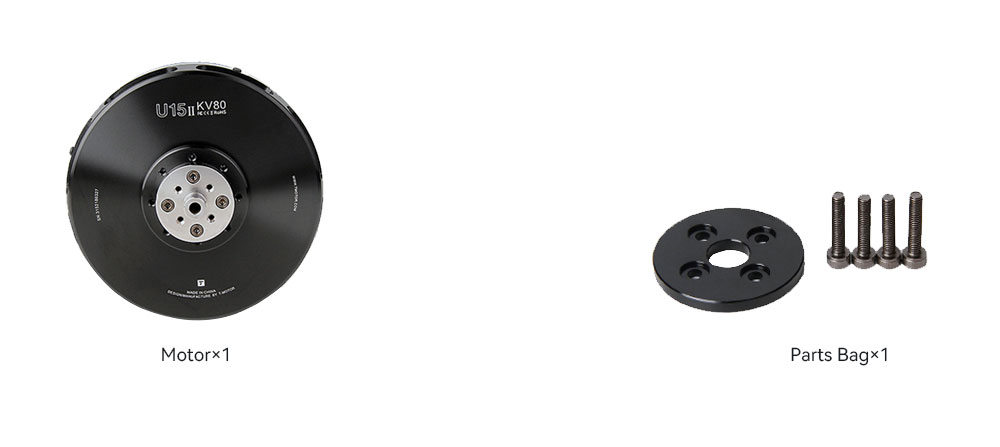 T-Motor U15II Power Serisi Ağır Yük Drone Motoru KV80 — Teknik çizimler ve performans grafikleri 2