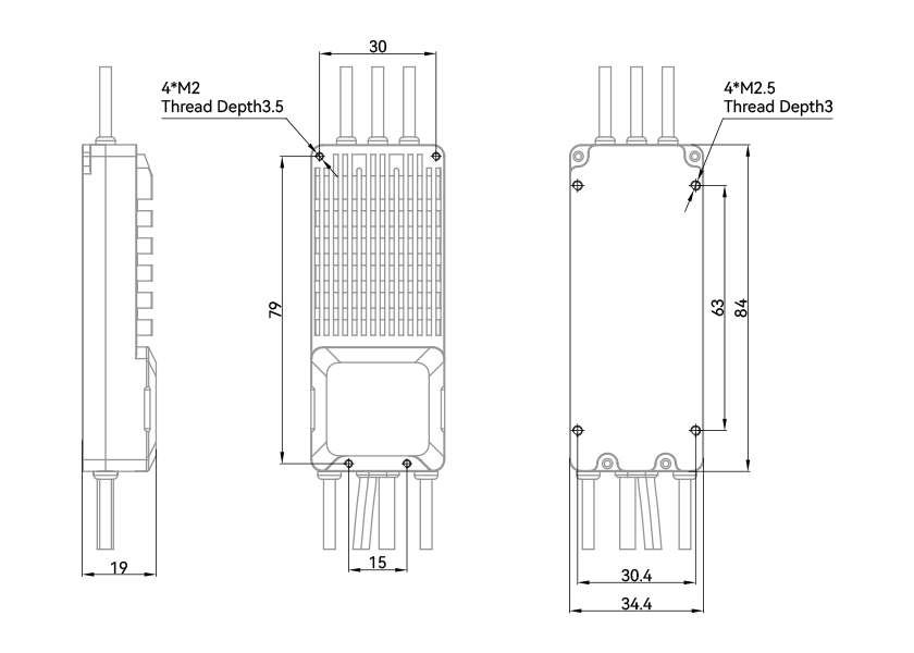 T-Motor V80A 14S — Teknik çizimler ve performans grafikleri 1