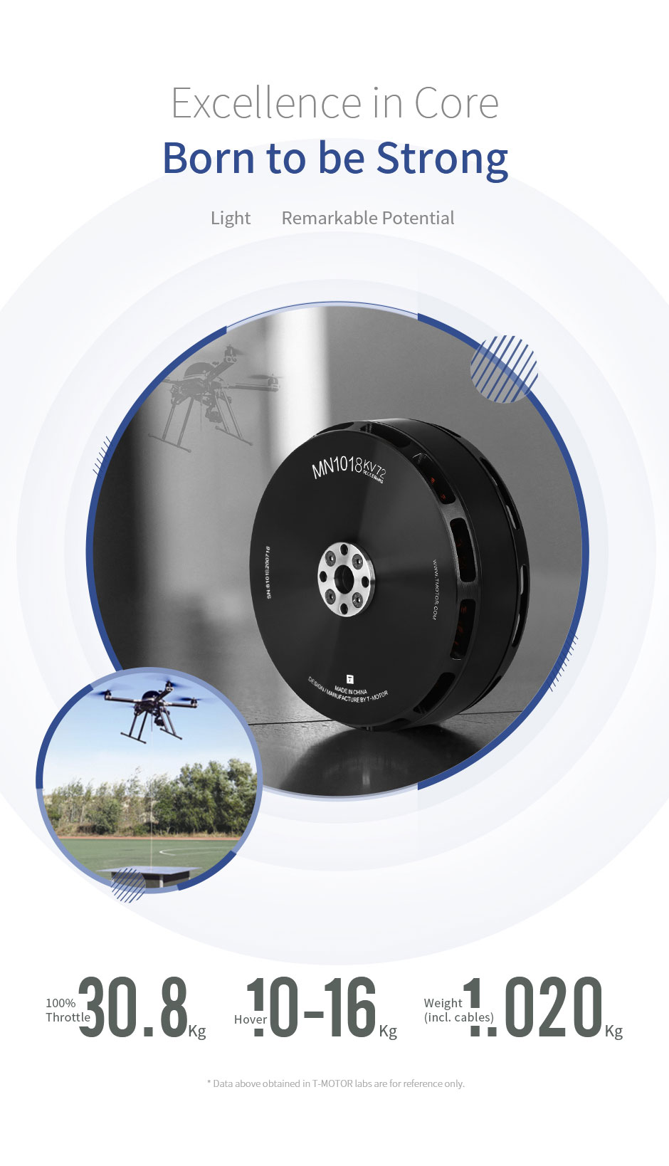 T-Motor MN1018 Çok Rotorlu Sabit Kanat İHA Motoru KV72 — Üretici detay görselleri 3