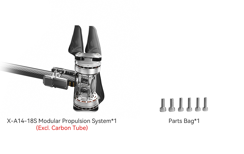 T-Motor X-A14-18S — X-A14 18S KV49.6+18S FOC 200A — Teknik çizimler ve performans grafikleri 3