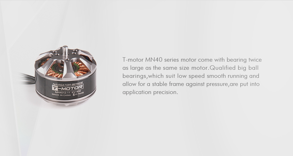 T-Motor MN4012 Çok Rotorlu Sabit Kanat İHA Motoru KV340 — Üretici detay görselleri 3