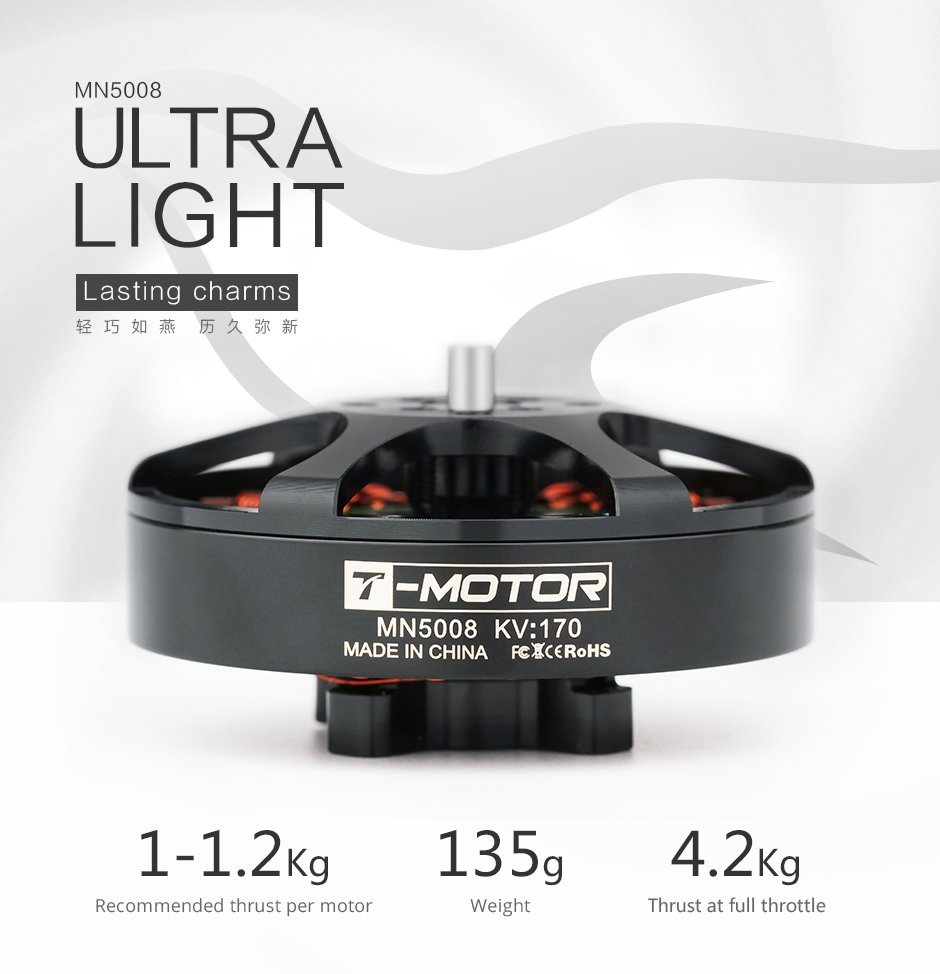 T-Motor MN5008 Antigravity Type 6-12S UAV Motor KV170 — Manufacturer product details 1