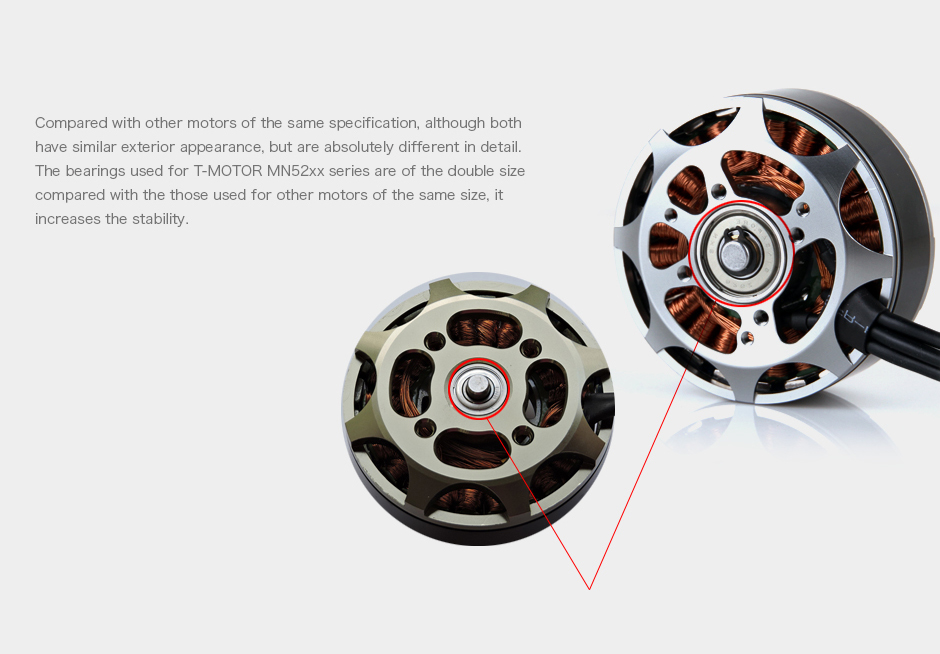 T-Motor MN5212 Multirotor Fixed Wing UAV Motor KV340 — Manufacturer product details 4