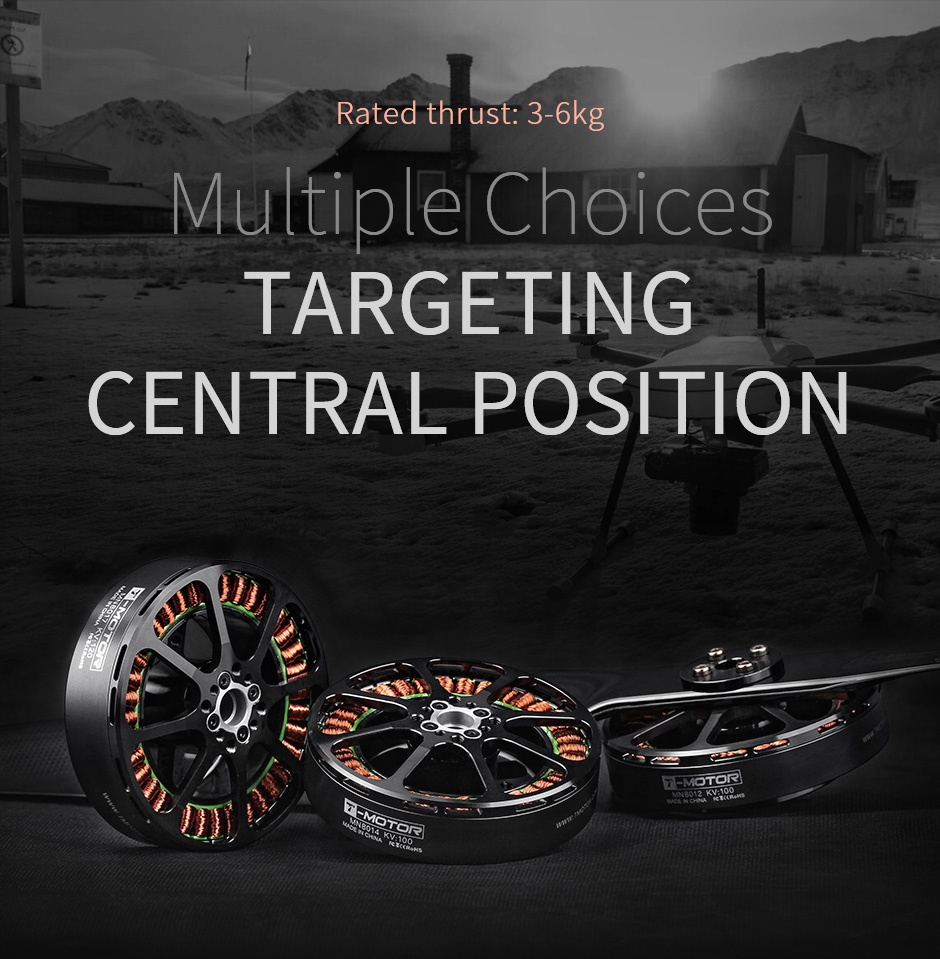 T-Motor MN8014 Antigravity Multirotor VTOL UAV Motor KV100 — Manufacturer product details 1