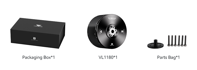 T-Motor VL1180 KV60 — Teknik çizimler ve performans grafikleri 2