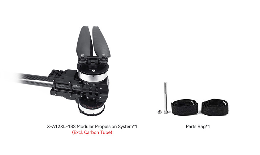 T-Motor X-A12XL-18S — X-A12XL KV64+18S FOC 150A — Teknik çizimler ve performans grafikleri 3