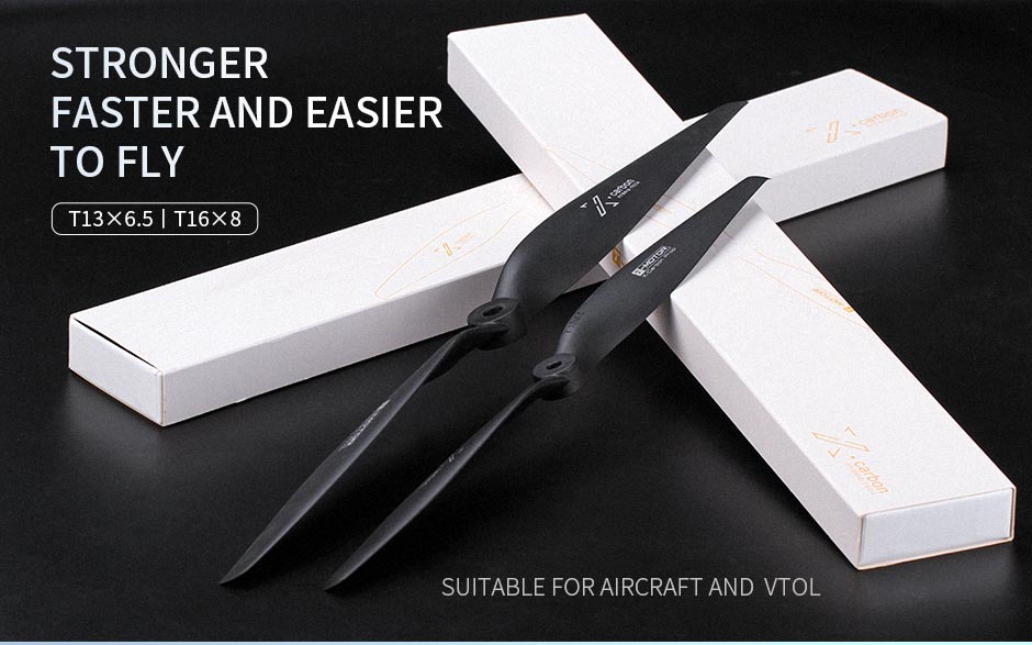T-Motor T12*6 Black CW Outdoor Plane Polimer Material Pervane — Üretici detay görselleri 1