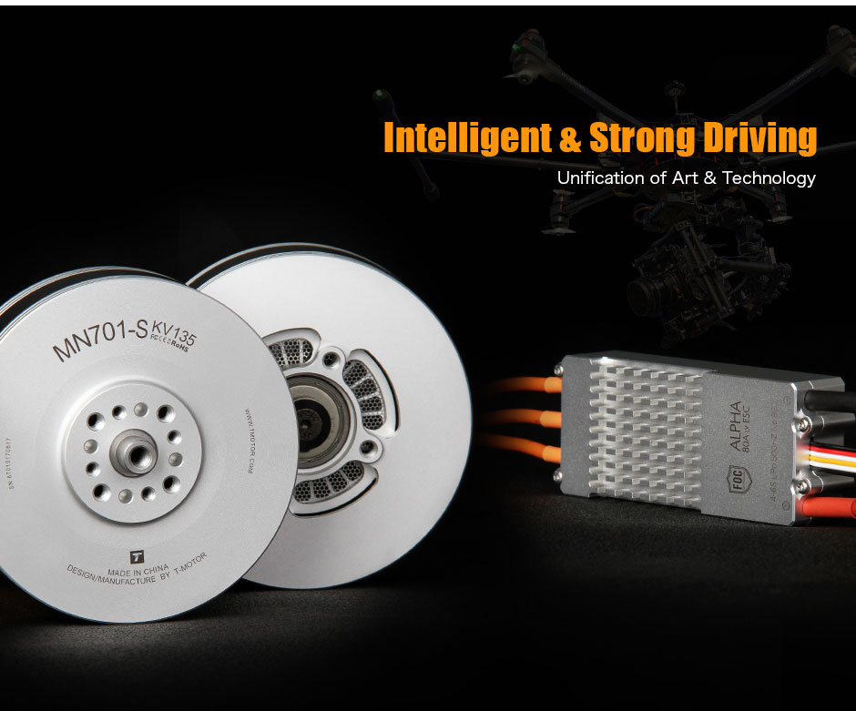 T-Motor MN701-S IP45 Çok Rotorlu Sabit Kanat İHA Motoru KV135 2 Adet / Set — Üretici detay görselleri 10