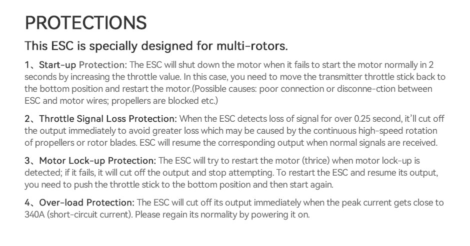 T-Motor FLAME 80A 12S V2.0 Çok Rotorlu İHA ESC — Üretici detay görselleri 8