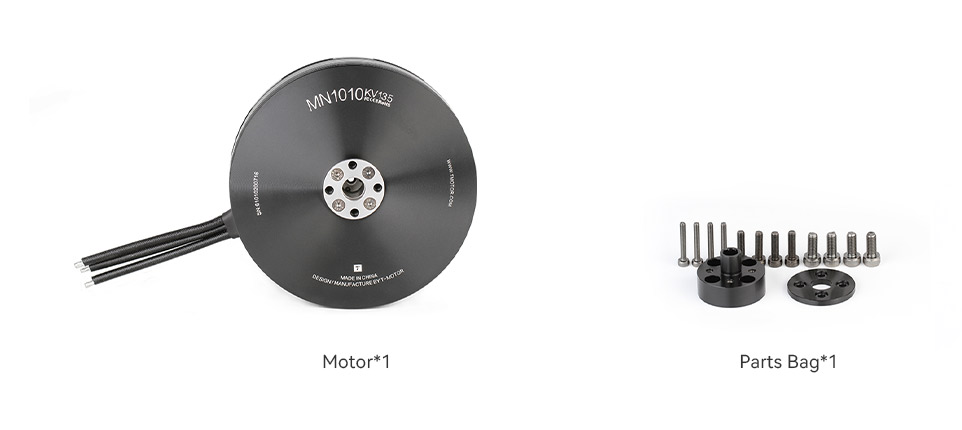 T-Motor MN1010 Çok Rotorlu Sabit Kanat İHA Motoru KV90 — Teknik çizimler ve performans grafikleri 2